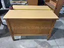 Vintage wooden teacher desk