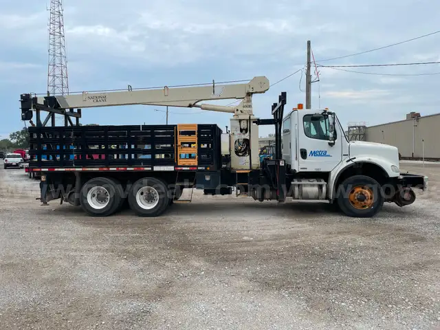 Unit 10801 2010 Freightliner M2112&#xA0;10, Platform w/400B National Crane (no Block &#x26; Tackle), DMF Railgear