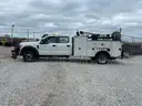 2017 Ford F550 Gas 6.8L V10 dual rear wheels, 8 ft Svc body, Crane, hose reel, Amber Strobe &#x26; Hyrail