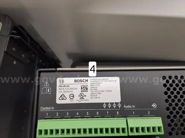 (4) Used Bosch Amplifiers