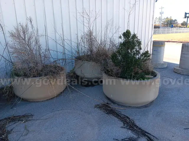 (3) Lot of Planters 4' W x 2' T