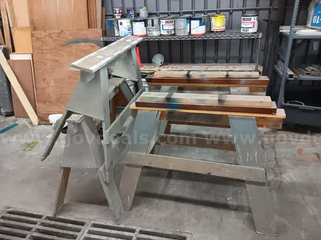 Lot of (4) Saw Horses