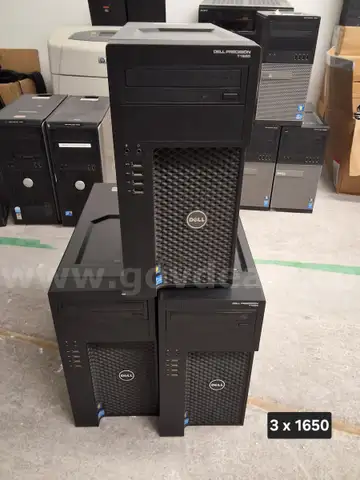 Lot of 3 Dell Optiplex 1650 Computers