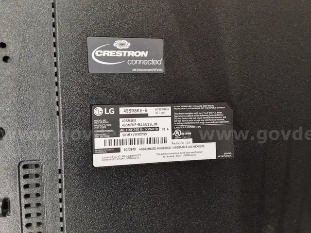 Lot of (5) LG 49" Televisions