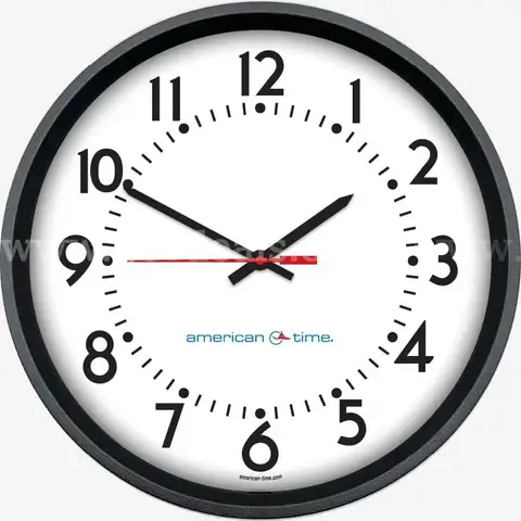 Lot of 18  -  Atomic Wall Clocks, Battery-Powered - 15&#x22;