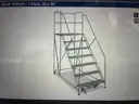 Uline Work Platform - 7 Steps, 36 x 36&#x22; Stairs with wheels new in plastic