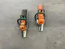 2 Stihl chain saws