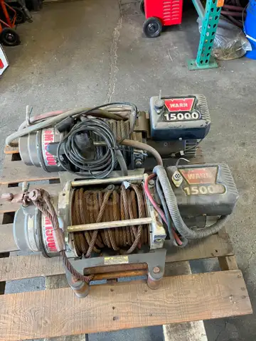 15000lb Warn Winch Set of 2