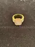 Men&#x2019;s 10k gold diamond ring. Weight: 10.8 grams