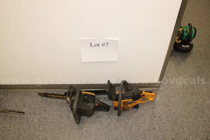 Multiple Used Chain Saws
