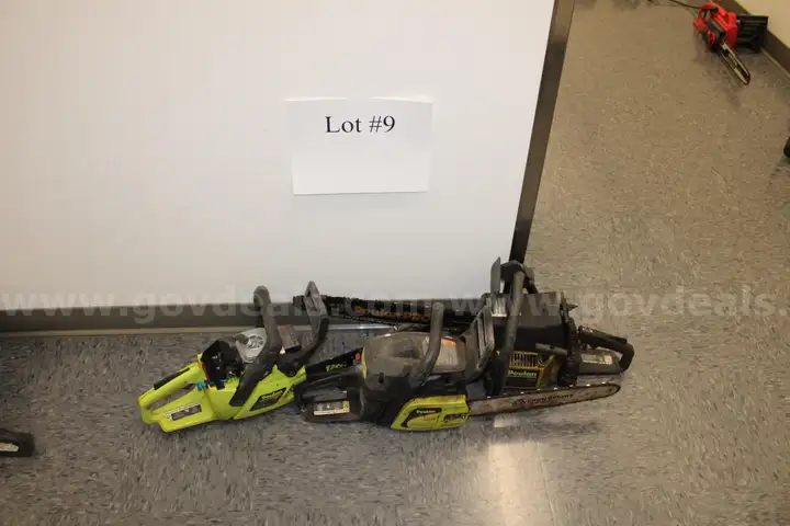 Multiple Used Poulan Chainsaws