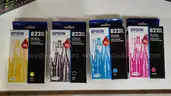 Lot of Three (3) HP Toners (124A) with Four (4) Epson Inkjet Cartridges (822XL)