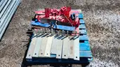 Lot of Eighty-Nine (89) Construction Fence Panels with Forty Four (44) Related Items