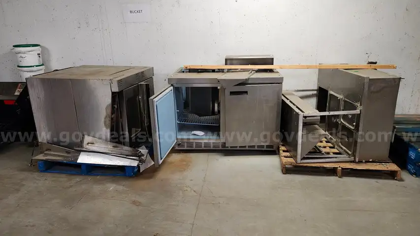 Lot of Three (3) Commercial Kitchen Appliances (Oven, Refrigerator and Warmer)