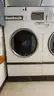 Lot of Commercial Laundry Equipment: Three (3) Washers, Three (3) Dryers with Chemical Pumps