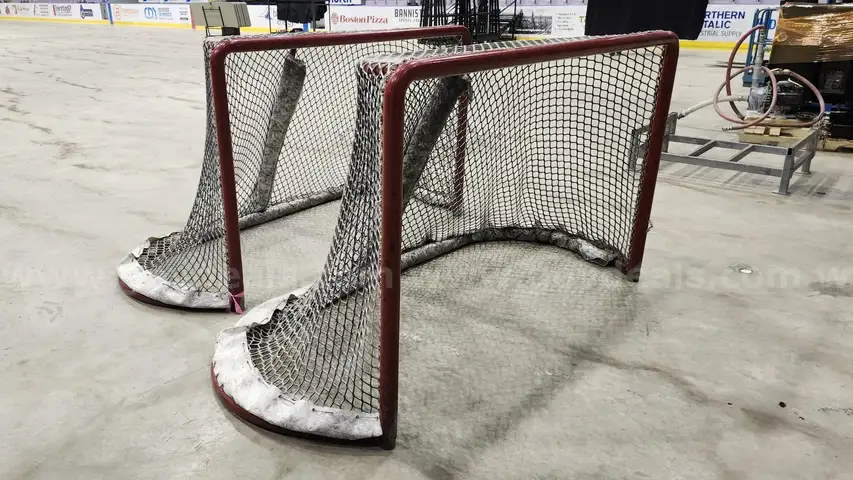 Lot of Two (2) Hockey Nets (Regulation-Sized)