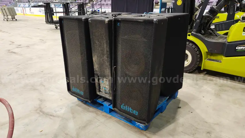 Lot of Six (6) Loudspeakers: Yorkville Elite EX1000