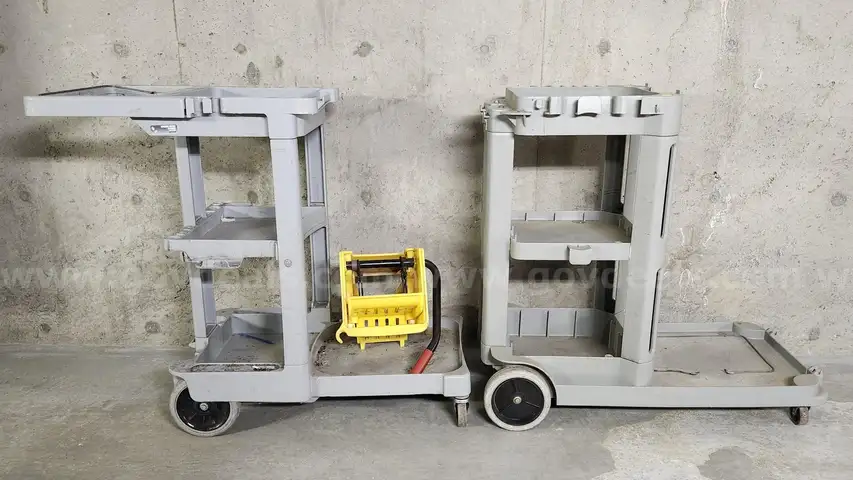 Lot of Two (2) Janitor Carts