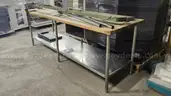 Commercial Stainless Steel Work Table with Butcher Block Top