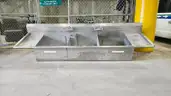 Commercial 3-Compartment Stainless Steel Sink