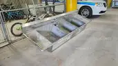 Commercial 3-Compartment Stainless Steel Sink