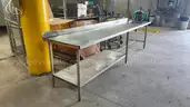Commercial Large Stainless Steel Prep Table with Integrated Sink