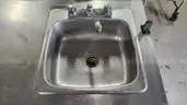 Commercial Large Stainless Steel Prep Table with Integrated Sink