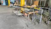 Commercial Large Stainless Steel Prep Table with Integrated Sink