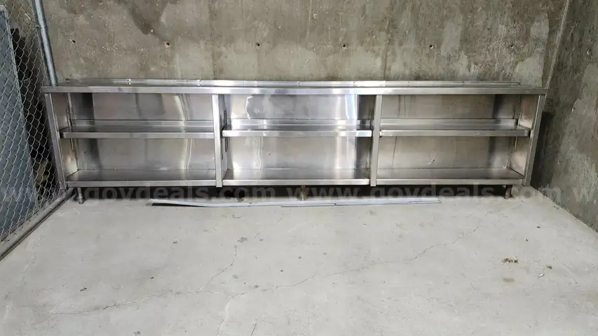 Large Stainless Steel Storage Shelf Unit