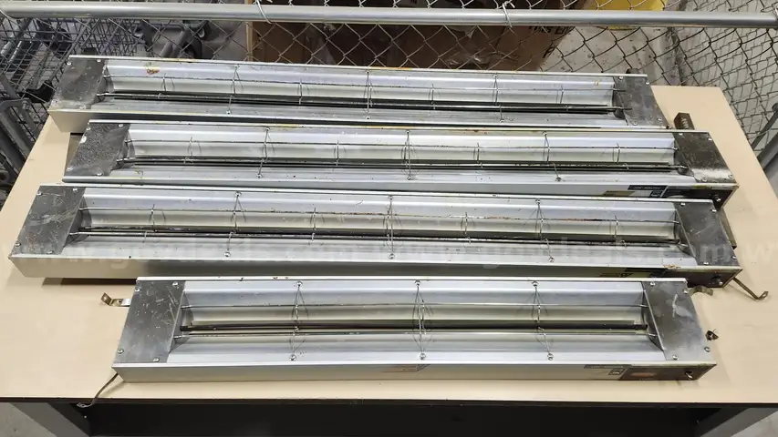 Lot of Four (4) Commercial Overhead Heat Lamps