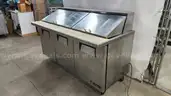 Commercial 3-Door Stainless Steel Sandwich / Salad Prep Refrigerator Cooler