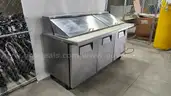 Commercial 3-Door Stainless Steel Sandwich / Salad Prep Refrigerator Cooler