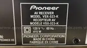 AV Receiver: Pioneer VSX-523-K