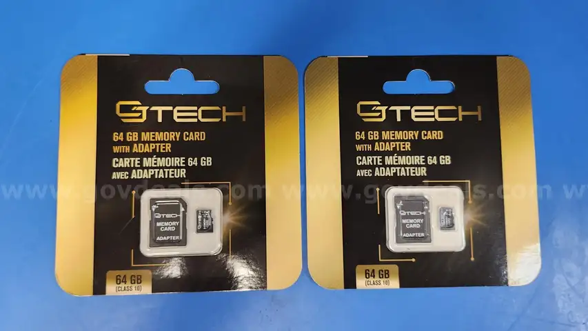 Lot of Two (2) 64GB SD Cards: CJ Tech