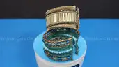 Lot of Two (2) Wire-Wrapped Cuff Bracelets
