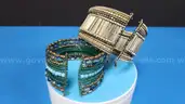Lot of Two (2) Wire-Wrapped Cuff Bracelets