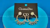 Earrings: Christian Dior (1 pair)
