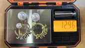 Earrings: Christian Dior (1 pair)