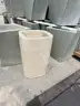 Cement trash can