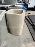 Cement trash can