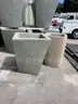 Cement trash can