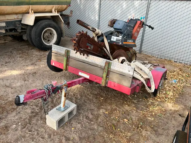 Ditch Witch With Trailer