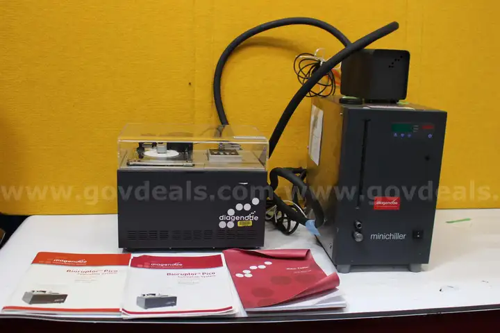 (1) Diagenode Water Cooler and Biorupter Pico Sonication System