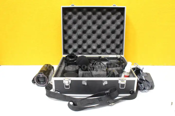 (1) Panasonic 4K Video Camera HC-WX970 with Accessories Set and Case