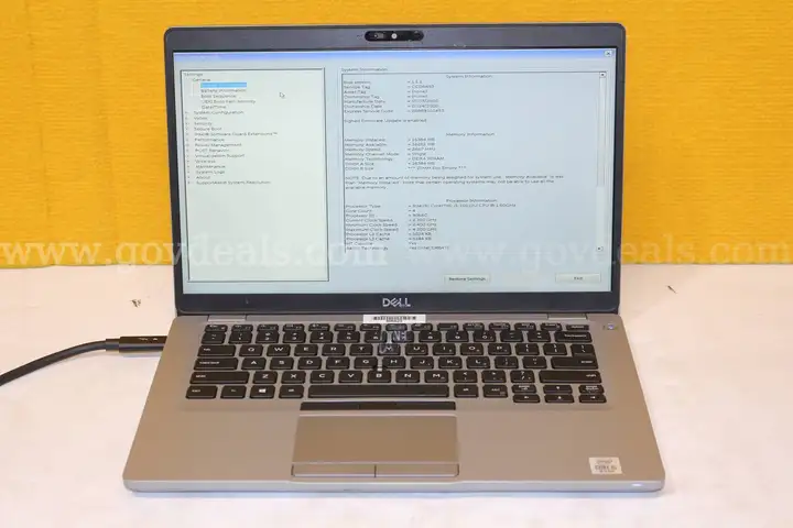 (1) Dell Latitude 5410 14.0" Laptop - Intel i5 16GB RAM, 512GB SSD, OS: Windows 10 Pro, (1) Charger