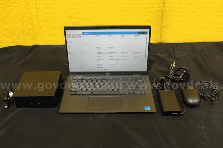 (1) Dell Latitude 7420 14.0" Laptop - Intel i5 16GB DDR4 RAM, 256GB SSD, OS: Windows 10 Home, (1) Charger, (1) Mouse
