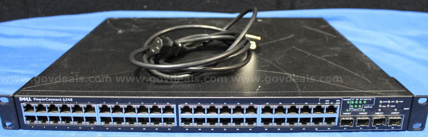 (1)Dell PowerConnect 6248 Switch / 48-Port | GovDeals