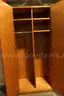 (1) Geiger Double Door Wooden Wardrobe Cabinet