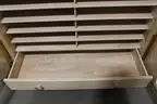 (1) Mobile Wooden Flat File Storage Cabinet