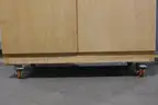 (1) Mobile Wooden Flat File Storage Cabinet